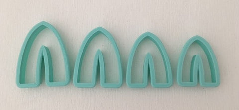 3D Printed Polymer Clay Cutter - Gothic Arch 4 Piece Set