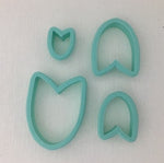3D Printed Polymer Clay Cutter - Mermaid Tail 4 Piece Set