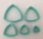 3D Printed Polymer Clay Cutter - Reuleaux Triangle 5 Piece Set