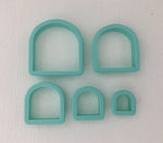 3D Printed Polymer Clay Cutter - Solid Arch 5 Piece Set