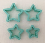 3D Printed Polymer Clay Cutter - Star 4 Piece Set