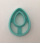 3D Printed Polymer Clay Cutter - Hollow Teardrop 45mm