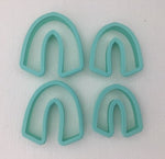 3D Printed Polymer Clay Cutter - Tilted Arch Shape 4 Piece Set