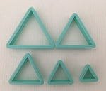 3D Printed Polymer Clay Cutter - Triangle 5 Piece Set