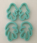 3D Printed Polymer Clay Cutter - Coral Mirrored 4 Piece Set