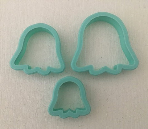 3D Printed Polymer Clay Cutter - Cute Ghost 3 Piece Set