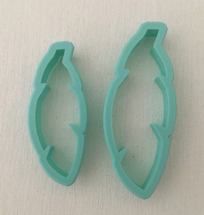 3D Printed Polymer Clay Cutter - Leaf 2 Piece Set