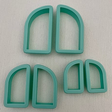 3D Printed Polymer Clay Cutter - Half Arch 6 Piece Set