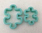 3D Printed Polymer Clay Cutter - Puzzle Piece 2PC Set