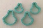 * 3D Printed Polymer Clay Cutter - Pear 4 Piece Set