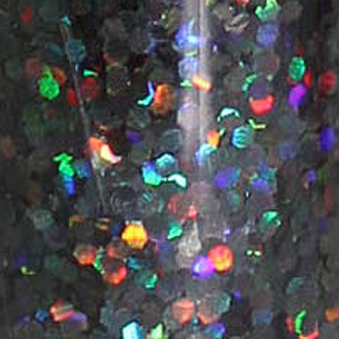 Glitter Large Tube 18G Holographic Black 88649