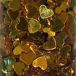 Glitter Tube 15G Hearts Gold Small 88671