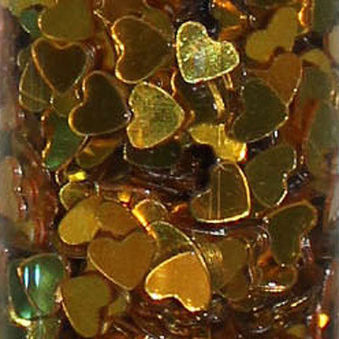 Glitter Tube 15G Hearts Gold Small 88671