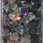 Glitter Tube 15G Hearts Holographic Silver 88674