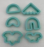 3D Printed Polymer Clay Cutter - Mix and Match Boho #1 6PC Set