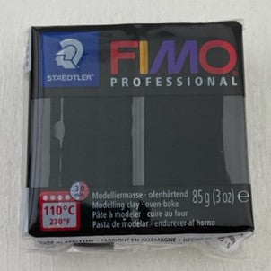 85G Block FIMO Professional Polymer Clay Black (9)