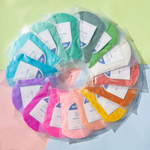 Happy Craft Glitter Fine Iridescent 15 Colour x 50GM Mix Pack