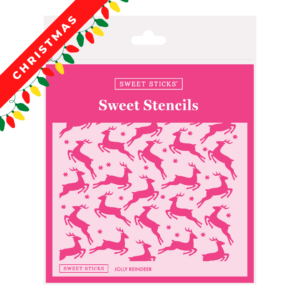 Sweet Sticks Embossing Stencil Christmas Jolly Reindeer