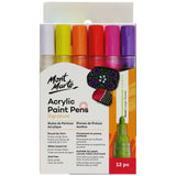 Mont Marte Acrylic Paint Pen 3mm Broad Tip 12PC Set