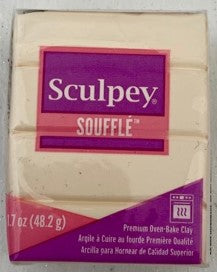 Sculpey Souffle Polymer Clay 48G Block Ivory
