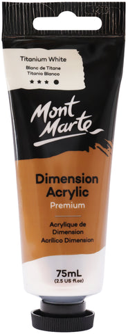 Mont Marte Premium Heavy Body Dimension Acrylic Paint 75ml Titanium White