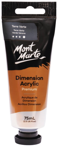 Mont Marte Premium Heavy Body Dimension Acrylic Paint 75ml Terre Verte