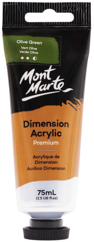Mont Marte Premium Heavy Body Dimension Acrylic Paint 75ml Olive Green