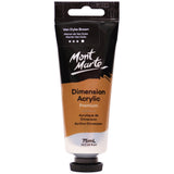 Mont Marte Premium Heavy Body Dimension Acrylic Paint 75ml Vandyk Brown