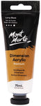 Mont Marte Premium Heavy Body Dimension Acrylic Paint 75ml Lamp Black