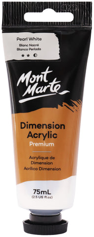 Mont Marte Premium Heavy Body Dimension Acrylic Paint 75ml Pearl White