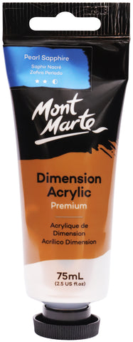 Mont Marte Premium Heavy Body Dimension Acrylic Paint 75ml Pearl Sapphire