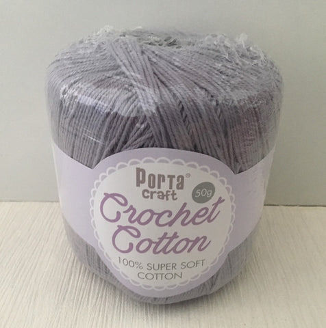 Portacraft 100% Crochet Cotton Super Soft 50G Cloud (Approx. 145M)