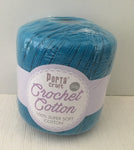 Portacraft 100% Crochet Cotton Super Soft 50G Lagoon Blue (Approx. 145M)