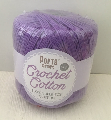 Portacraft 100% Crochet Cotton Super Soft 50G Orchid (Approx. 145M)