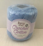 Portacraft 100% Crochet Cotton Super Soft 50G Sky Blue (Approx. 145M)