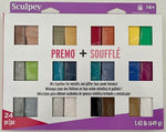 Sculpey Premo and Souffle Polymer Clay 24 Bar Mix Pack