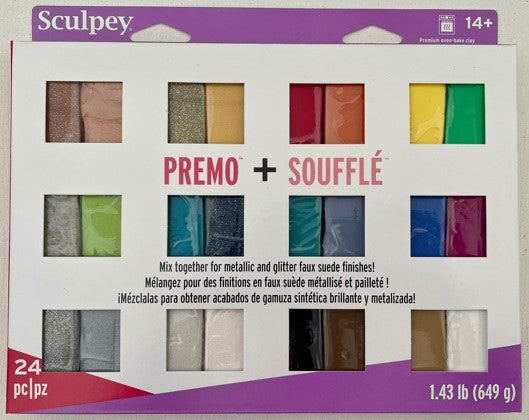 Sculpey Premo™ Metallics and Glitters, 12-Piece