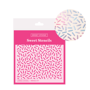 Sweet Sticks Embossing Stencil Sprinkle City