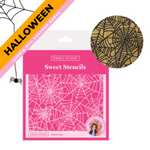 Sweet Sticks Embossing Stencil Spider Web