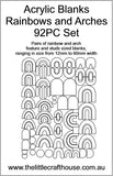 Mold Making Acrylic Blanks - 92PC Rainbows and Arches Feature & Studs