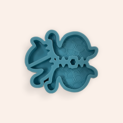 Blue Silicone Resin Mold Turtle Walking
