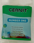 Cernit Polymer Clay Number One Range 56g Block LICHEN GREEN