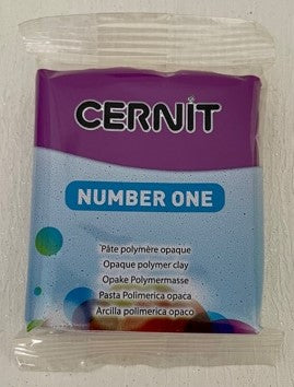 Cernit Polymer Clay Number One Range 56g Block PURPLE