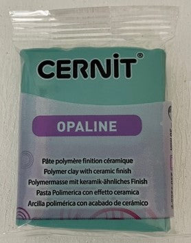 Cernit Polymer Clay Opaline Range 56g Block Celadon Green