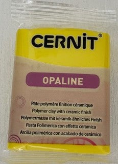 Cernit Polymer Clay Opaline Range 56g Block Primary Yellow