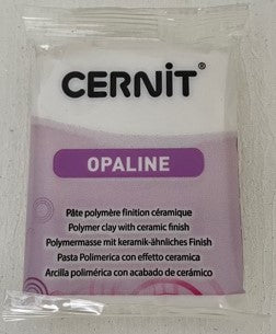 Cernit Polymer Clay Opaline Range 56g Block White