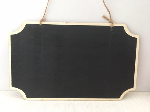 Portacraft Chalkboard Rectangular Hanging Double Sided 260mm x 160mm