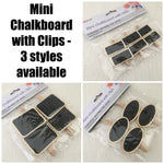 Portacraft Mini Chalkboard with Clips