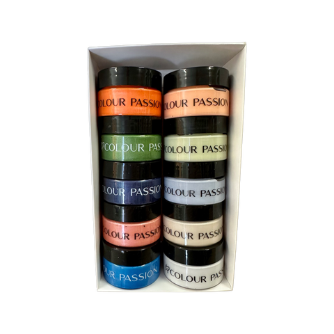 Colour Passion Resin Pigment Paste The Luster Kit 10 x 30gm Boxed Pack