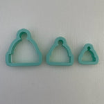 3D Printed Polymer Clay Cutter - Christmas Beannie / Hat 3 Piece Set